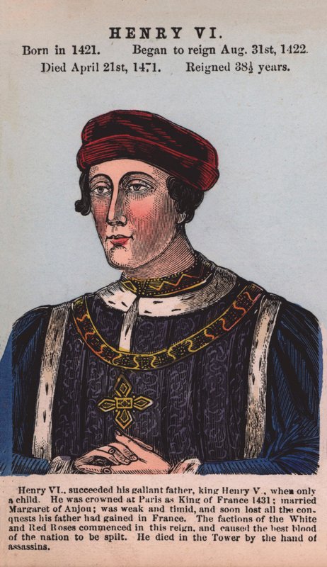 VI. Henrik király (színes metszet) alkotó: English School