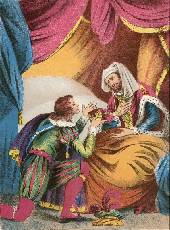 Henrik király és a walesi herceg alkotó: English School