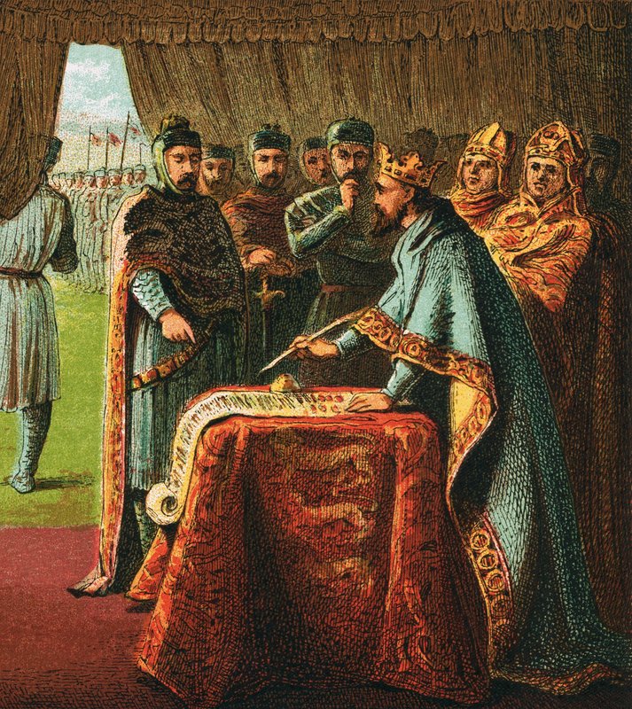 János király és Magna Carta alkotó: English School