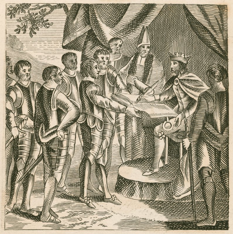 János király aláírta a Magna Cartát alkotó: English School