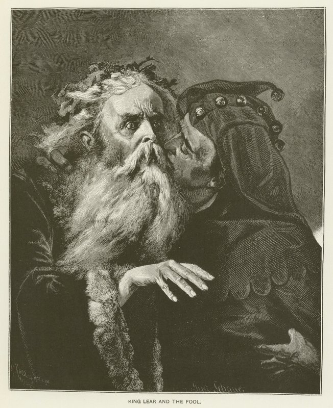 Lear király és a bolond (metszet) alkotó: English School