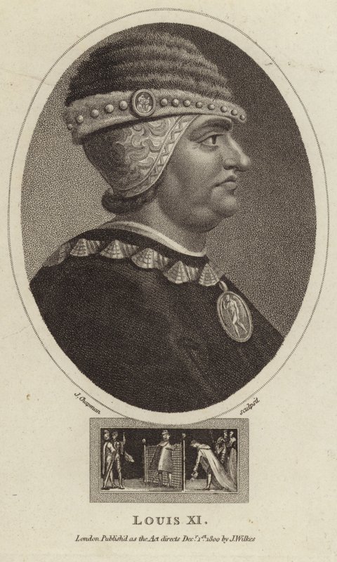 XI. Lajos francia király alkotó: English School