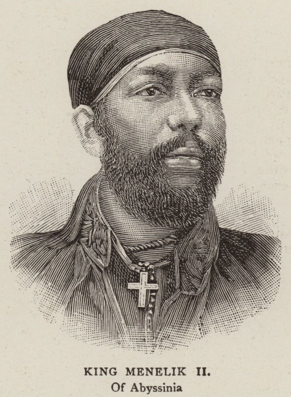 II. Menelik király (metszet) alkotó: English School