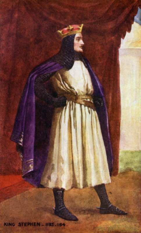 István király (színes litográfia) alkotó: English School