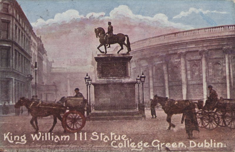 III. Vilmos király szobra (színes fotó) alkotó: English School