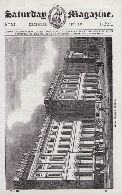 King’s College, London (metszet) alkotó: English School