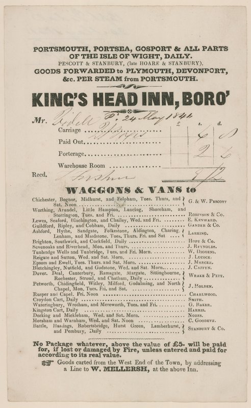 Kings Head, Southwark alkotó: English School