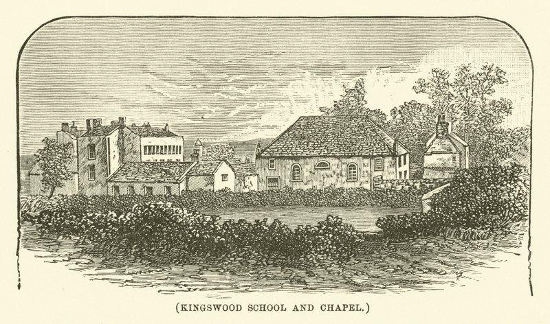 Kingswood iskola és kápolna (metszet) alkotó: English School