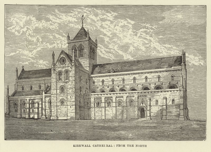 Kirkwall katedrális, északról alkotó: English School