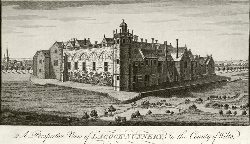 Lacock Abbey, Wiltshire (metszet) alkotó: English School