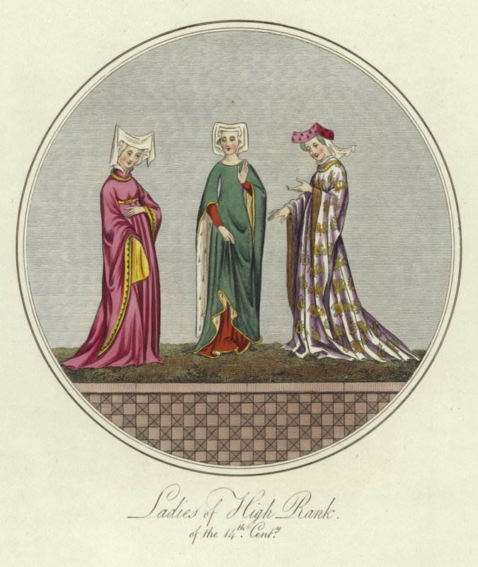 A 14. század magas rangú hölgyei alkotó: English School