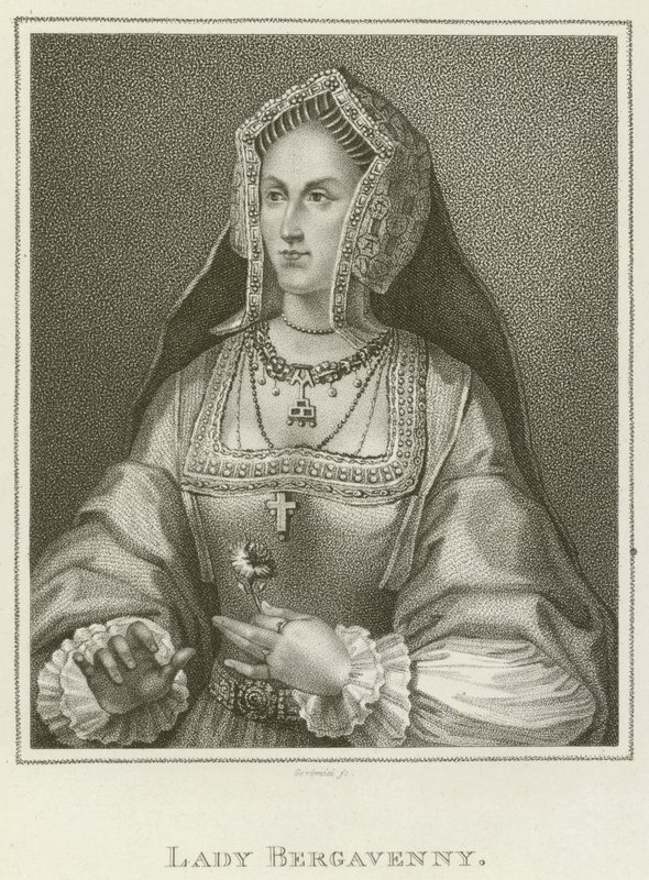 Lady Bergavenny (metszet) alkotó: English School