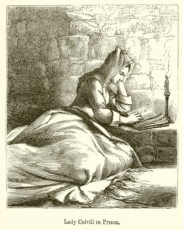 Lady Colvill a börtönben alkotó: English School