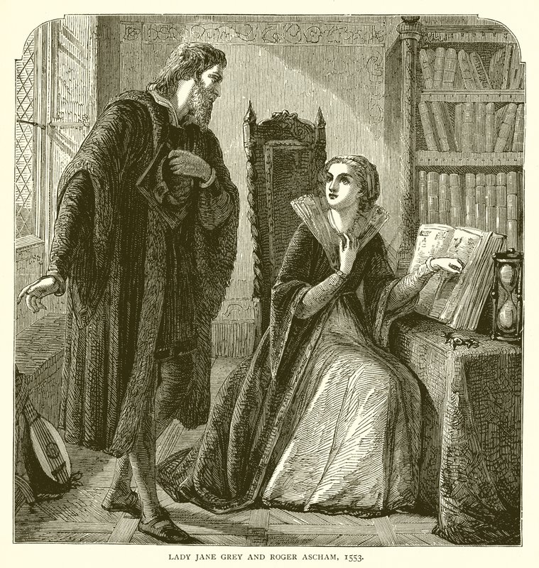 Lady Jane Gray és Roger Ascham, 1553 alkotó: English School
