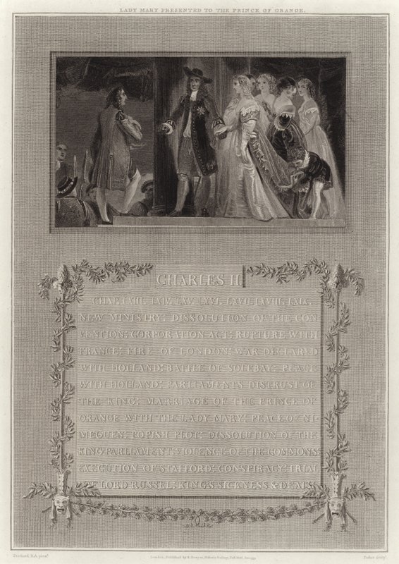 Lady Mary Orange hercegének ajándékozta alkotó: English School
