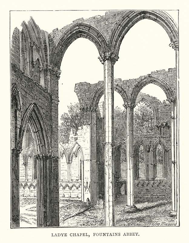 Ladye Chapel, Fountains Abbey (metszet) alkotó: English School