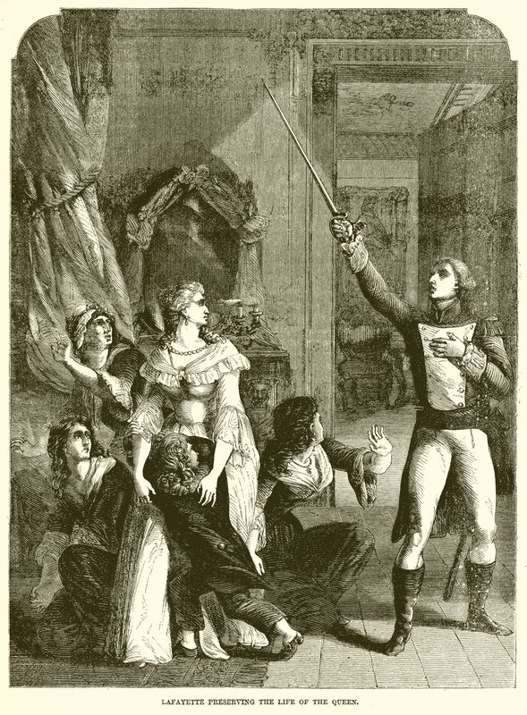 Lafayette a királynő életét őrzi alkotó: English School