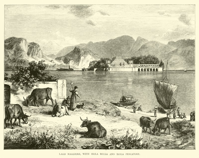 Lago Maggiore, Isola Bella és Isola Pescatore társaságában alkotó: English School