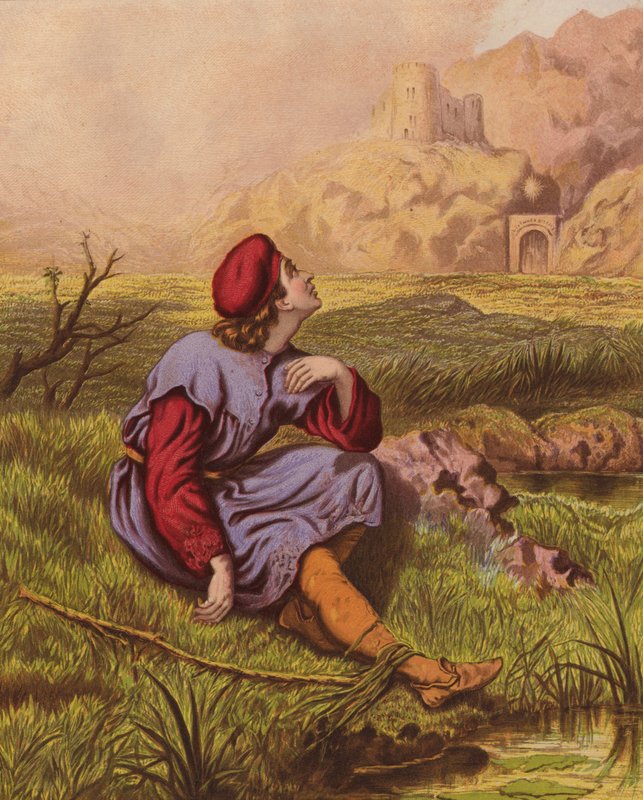 A gyengéd lelkiismeret panasza (színes litográfia) alkotó: English School