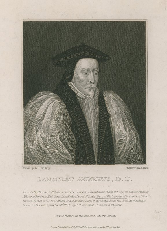 Lancelot Andrews, a Westminster dékánja alkotó: English School