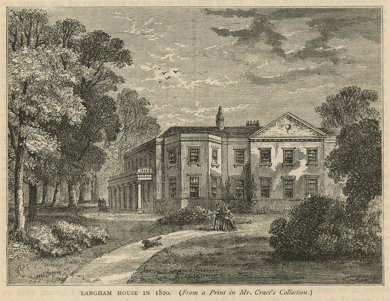 Langham-ház 1820-ban alkotó: English School
