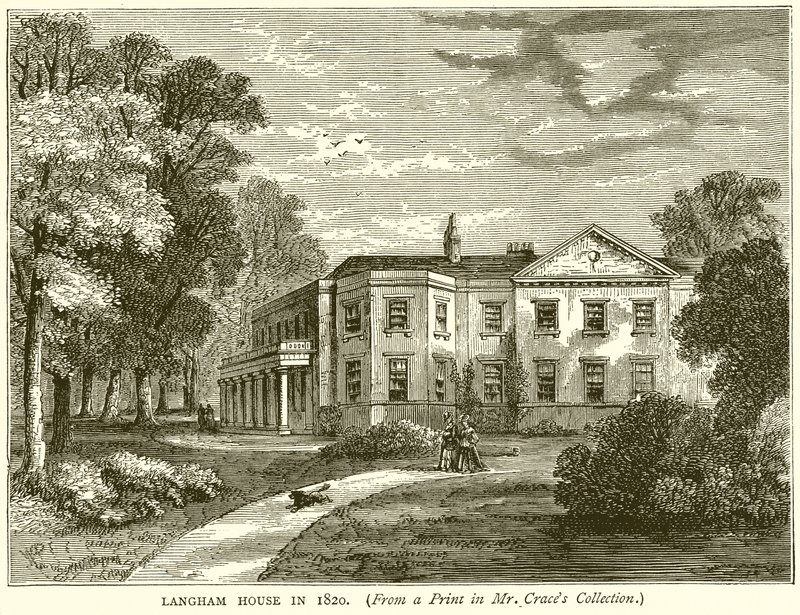 Langham-ház 1820-ban alkotó: English School