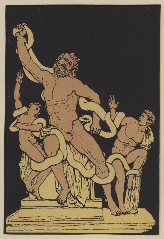 Laocoon (színes litho) alkotó: English School
