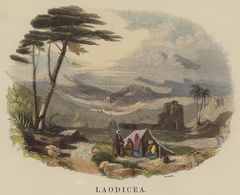 Laodicea (színes metszet) alkotó: English School
