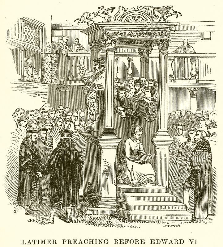 Latimer prédikáció VI. Edward előtt alkotó: English School