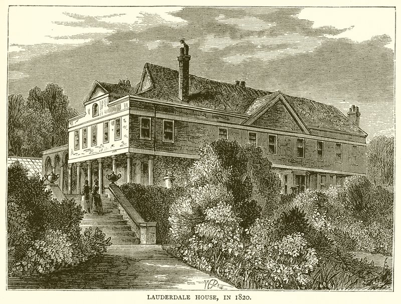 Lauderdale-házban, 1820-ban alkotó: English School