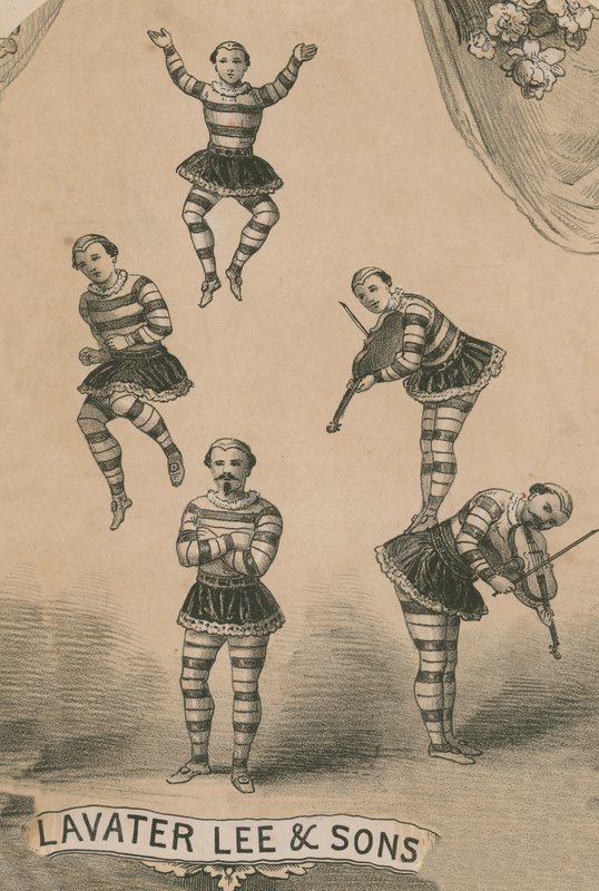 Lavater Lee and Sons, akrobaták alkotó: English School
