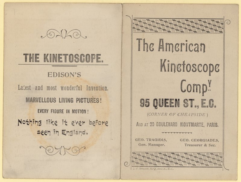 Szórólap reklám A Kinetoscope alkotó: English School