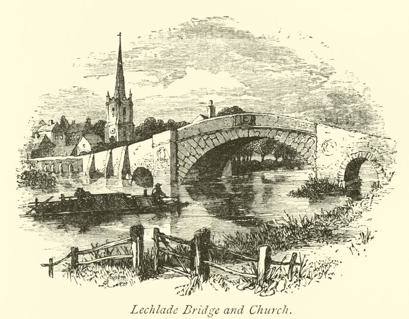 Lechlade híd és templom alkotó: English School