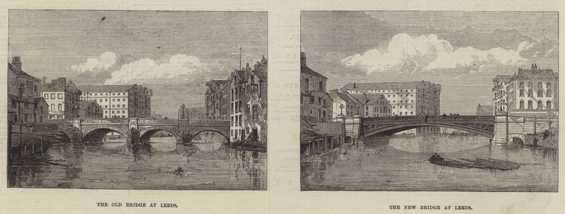 Leeds Bridge (metszet) alkotó: English School