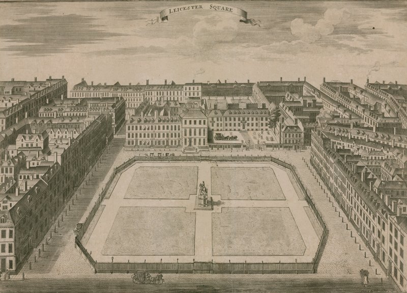 A londoni Leicester Square 1754-ben alkotó: English School