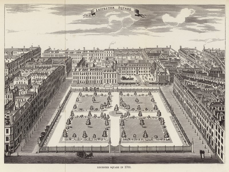 A Leicester Square 1700-ban alkotó: English School