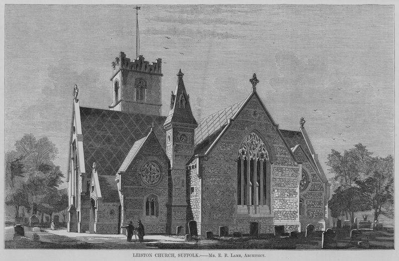 Leiston Church, Suffolk (metszet) alkotó: English School