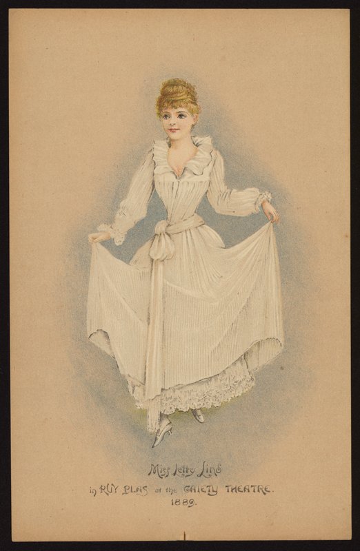 Letty Lind angol színésznő és énekes (színes litho) alkotó: English School