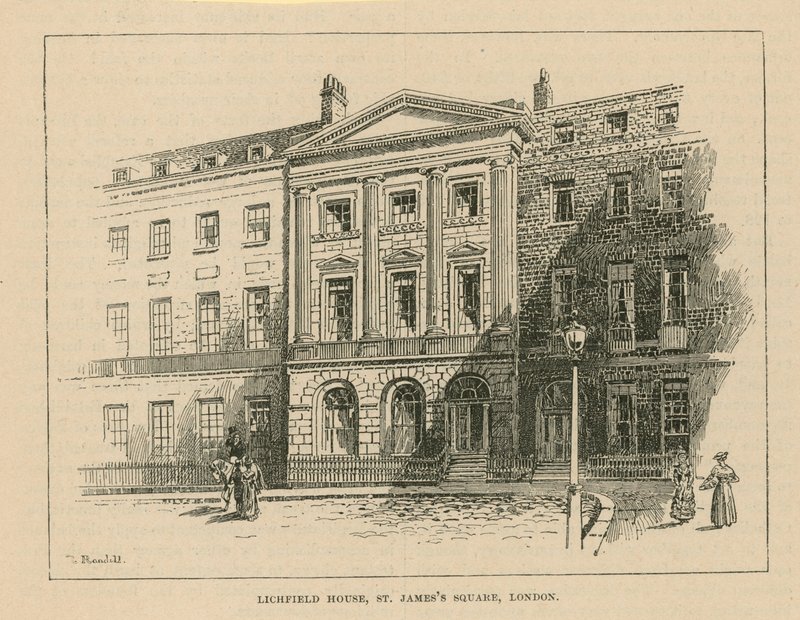 Lichfield ház a Szent Jakab téren alkotó: English School