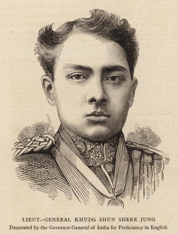 Khudg Shun Shere Jung altábornagy (metszet) alkotó: English School