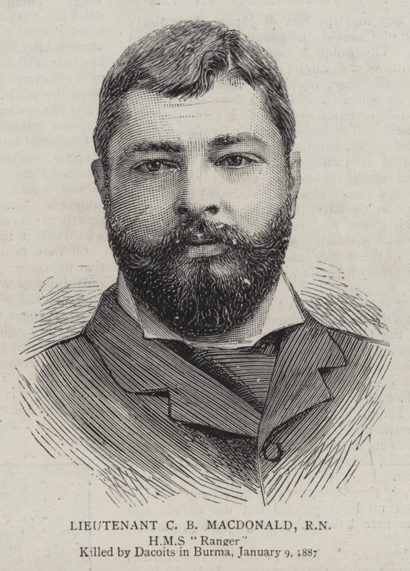 C. B. Macdonald hadnagy, RN (metszet) alkotó: English School