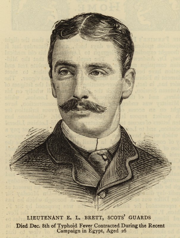 E L Brett hadnagy, Skót Gárda (metszet) alkotó: English School