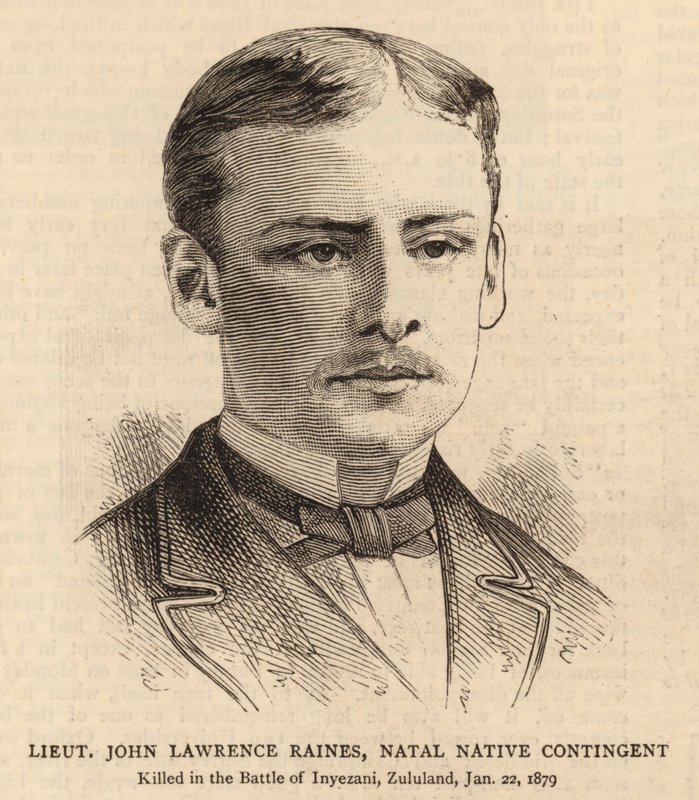 John Lawrence Raines hadnagy, Natal bennszülött kontingens (metszet) alkotó: English School