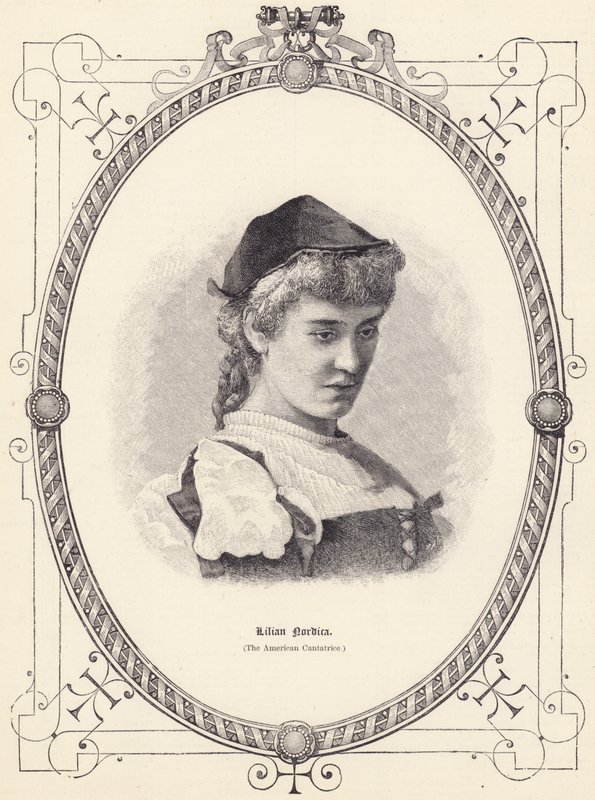Lilian Nordica (az amerikai Cantatrice) (metszet) alkotó: English School