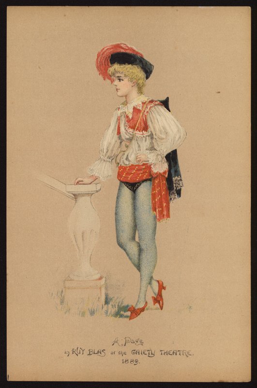 Lily Harold angol színésznő (színes litho) alkotó: English School