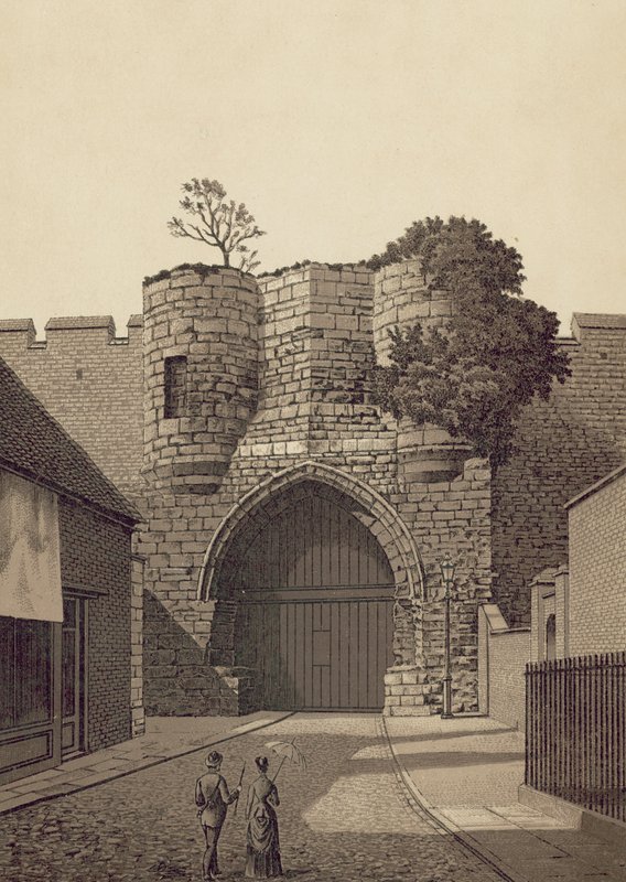 Lincoln, Castle Gateway (litográfia) alkotó: English School