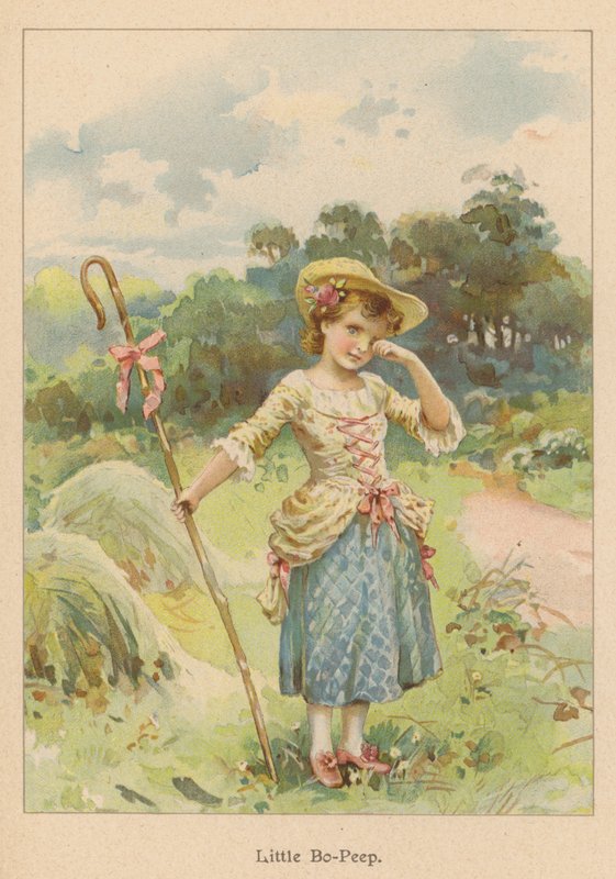Kis Bo-Peep (chromolitho) alkotó: English School