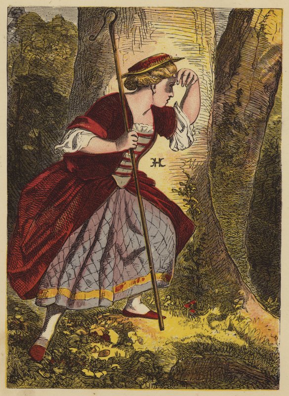 Kis Bo-Peep (színes metszet) alkotó: English School