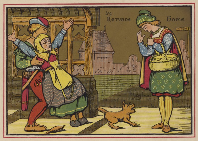 Little Market Woman (színes litó) alkotó: English School