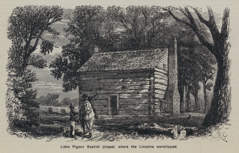 Kis galamb baptista kápolna, ahol Lincolnék imádták (metszet) alkotó: English School